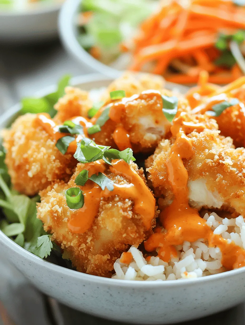 Bang Bang Chicken Bowls are a delightful culinary creation that brings together an exciting mix of flavors and textures, making them a perfect choice for food lovers seeking something both satisfying and unique. This dish is a vibrant combination of crispy chicken, fresh vegetables, and a creamy, spicy sauce that tantalizes the taste buds. Whether you are looking for a quick weeknight dinner or a meal prep option that keeps well throughout the week, Bang Bang Chicken Bowls offer the convenience and versatility that modern cooks crave.