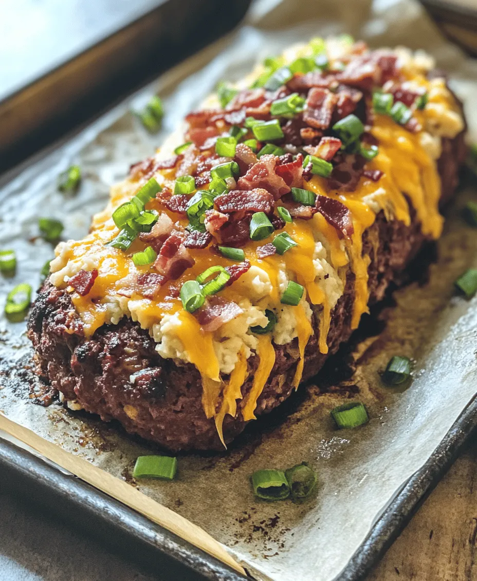 Meatloaf has long been a staple of classic American comfort food, evoking nostalgic memories of family dinners and home-cooked meals. However, if you think you know meatloaf, prepare to be pleasantly surprised by the Ultimate Loaded Potato Meatloaf—a dish that takes this beloved classic and elevates it to new heights. Imagine a hearty meatloaf infused with the rich, creamy goodness of loaded mashed potatoes, complemented by the savory flavors of cheese, bacon, and fresh green onions. This recipe not only satisfies the taste buds but also feeds the soul, making it a perfect addition to any weeknight dinner rotation.