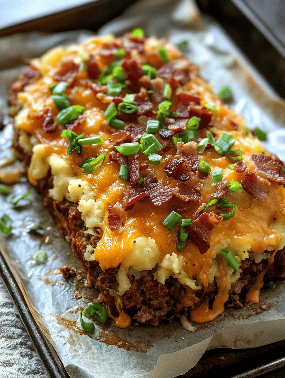 Meatloaf has long been a staple of classic American comfort food, evoking nostalgic memories of family dinners and home-cooked meals. However, if you think you know meatloaf, prepare to be pleasantly surprised by the Ultimate Loaded Potato Meatloaf—a dish that takes this beloved classic and elevates it to new heights. Imagine a hearty meatloaf infused with the rich, creamy goodness of loaded mashed potatoes, complemented by the savory flavors of cheese, bacon, and fresh green onions. This recipe not only satisfies the taste buds but also feeds the soul, making it a perfect addition to any weeknight dinner rotation.