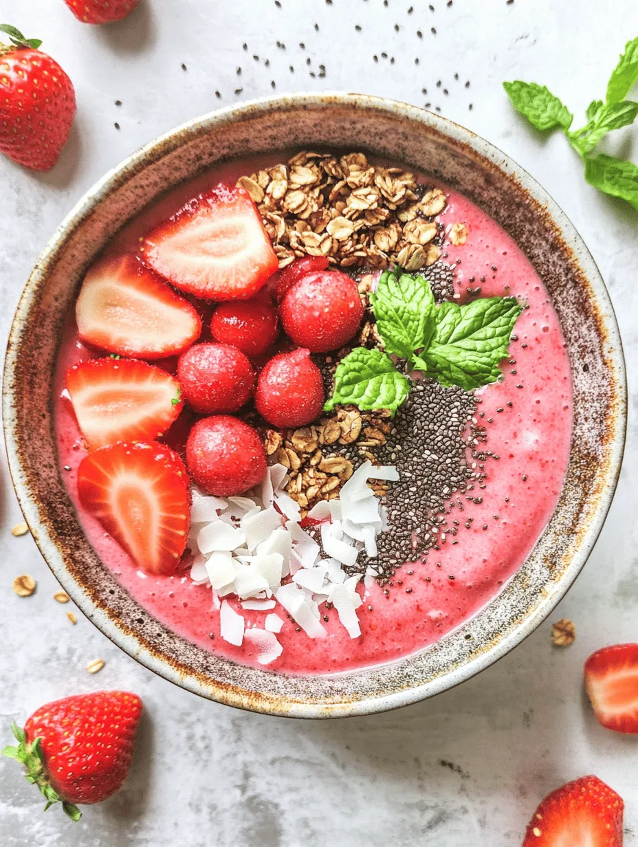 In recent years, smoothie bowls have surged in popularity, transforming from a simple breakfast option into a vibrant meal that not only satisfies your taste buds but also nourishes your body. With their colorful presentations and customizable ingredients, smoothie bowls have become a go-to choice for those seeking a healthy breakfast or snack that feels indulgent. One delightful variation that stands out is the refreshing watermelon and strawberry smoothie bowl. This recipe not only boasts a beautiful array of colors, but it also packs a nutritional punch, making it an excellent choice for anyone looking to enhance their diet.