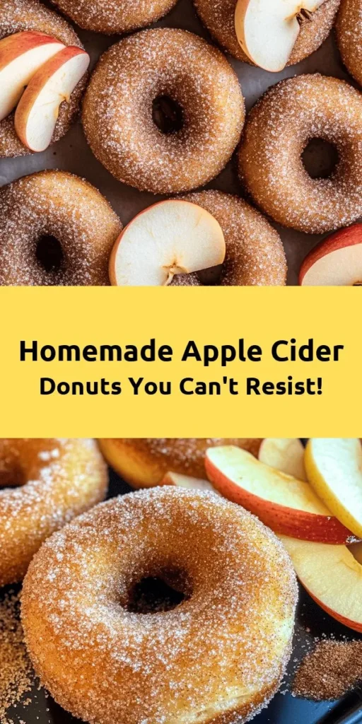 Discover the perfect fall treat with these irresistible apple cider donuts! Made with reduced apple cider, warm spices, and a sweet cinnamon-sugar coating, they are a delightful addition to any autumn gathering. Ready in just 45 minutes, these baked donuts are easy to make and absolutely delicious. Enjoy them fresh with a cup of coffee or serve them at your next brunch. Your family and friends won't be able to resist! 🍏🍩
