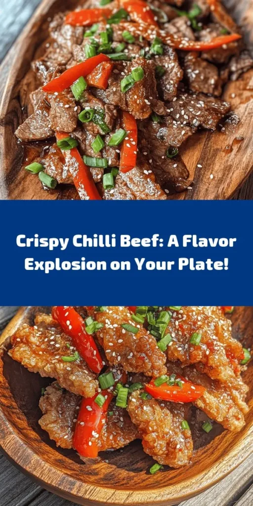 Indulge in the flavorful Crispy Chilli Beef Delight that's perfect for any night of the week! This dish features tender beef marinated and coated in a crispy batter, then tossed in a sweet and spicy sauce. With just a few ingredients like sweet chilli sauce, soy sauce, and fresh vegetables, you'll have a mouthwatering meal ready in no time. Garnish with green onions and sesame seeds for an extra touch. Serve it with steamed rice or noodles and enjoy!